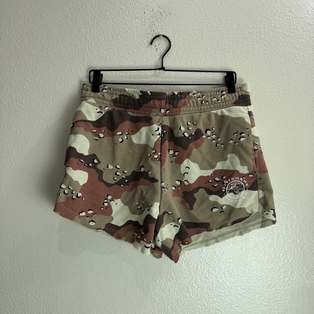 Gymshark Fitness Camo Brown Shorts Size Medium